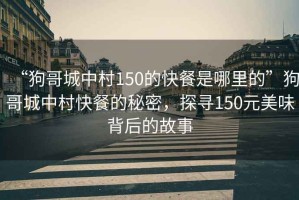 “狗哥城中村150的快餐是哪里的”狗哥城中村快餐的秘密，探尋150元美味背后的故事