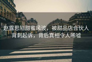 趙露思陷甜蜜風波，被甜品店合伙人背刺起訴，背后真相令人唏噓