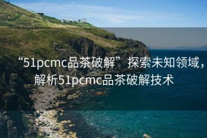 “51pcmc品茶破解”探索未知領域，解析51pcmc品茶破解技術