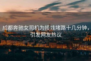 成都奔馳女司機為接娃堵路十幾分鐘，引發網友熱議