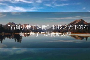 “石獅小巷子站街”科技之光下的石獅小巷子與站街新風貌
