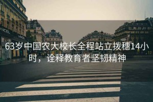 63歲中國農大校長全程站立撥穗14小時，詮釋教育者堅韌精神