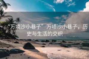 “萬頃沙小巷子”萬頃沙小巷子，歷史與生活的交織