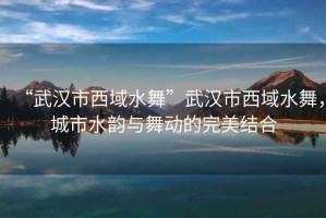 “武漢市西域水舞”武漢市西域水舞，城市水韻與舞動的完美結合