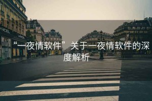 “一夜情軟件”關(guān)于一夜情軟件的深度解析