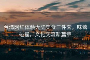 臺灣網紅體驗大陸美食三件套，味蕾碰撞，文化交流新篇章
