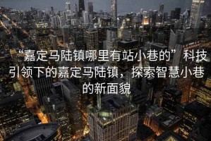 “嘉定馬陸鎮(zhèn)哪里有站小巷的”科技引領(lǐng)下的嘉定馬陸鎮(zhèn)，探索智慧小巷的新面貌