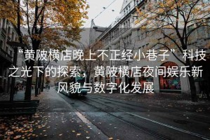 “黃陂橫店晚上不正經小巷子”科技之光下的探索，黃陂橫店夜間娛樂新風貌與數字化發展