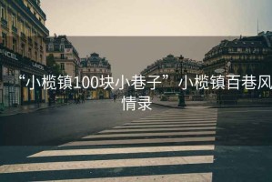 “小欖鎮(zhèn)100塊小巷子”小欖鎮(zhèn)百巷風情錄