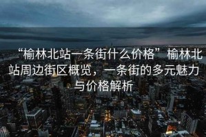 “榆林北站一條街什么價格”榆林北站周邊街區概覽，一條街的多元魅力與價格解析