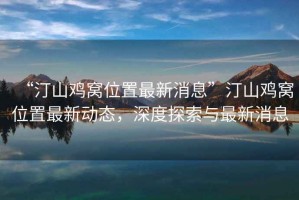 “汀山雞窩位置最新消息”汀山雞窩位置最新動態，深度探索與最新消息