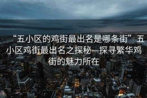“五小區的雞街最出名是哪條街”五小區雞街最出名之探秘—探尋繁華雞街的魅力所在