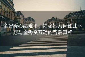 金智媛心緒難平，揭秘她為何如此不愿與金秀賢互動的背后真相