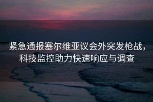 緊急通報塞爾維亞議會外突發槍戰，科技監控助力快速響應與調查