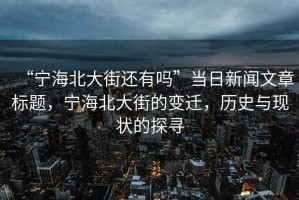 “寧海北大街還有嗎”當日新聞文章標題，寧海北大街的變遷，歷史與現狀的探尋