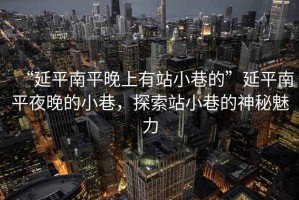“延平南平晚上有站小巷的”延平南平夜晚的小巷，探索站小巷的神秘魅力