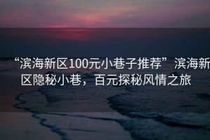 “濱海新區(qū)100元小巷子推薦”濱海新區(qū)隱秘小巷，百元探秘風情之旅