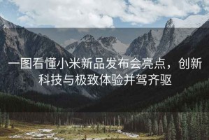 一圖看懂小米新品發布會亮點，創新科技與極致體驗并駕齊驅