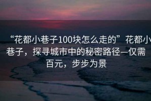 “花都小巷子100塊怎么走的”花都小巷子，探尋城市中的秘密路徑—僅需百元，步步為景