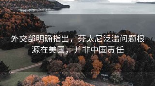 外交部明確指出，芬太尼泛濫問題根源在美國，并非中國責(zé)任