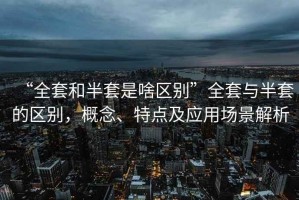 “全套和半套是啥區別”全套與半套的區別，概念、特點及應用場景解析