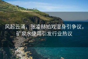 風起云涌，張凌赫拍戲濕身引爭議，礦泉水使用引發行業熱議