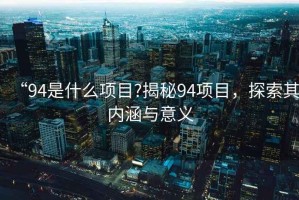 “94是什么項目?揭秘94項目，探索其內涵與意義