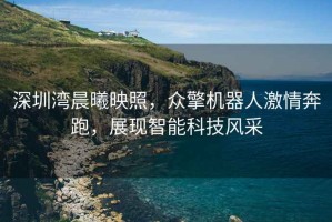 深圳灣晨曦映照，眾擎機器人激情奔跑，展現智能科技風采