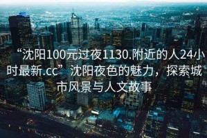 “沈陽100元過夜1130.附近的人24小時最新.cc”沈陽夜色的魅力，探索城市風景與人文故事