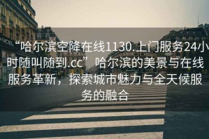 “哈爾濱空降在線1130.上門服務24小時隨叫隨到.cc”哈爾濱的美景與在線服務革新，探索城市魅力與全天候服務的融合