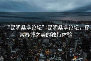 “昆明桑拿論壇”昆明桑拿論壇，探索春城之美的獨特體驗