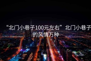 “北門小巷子100元左右”北門小巷子的風情萬種