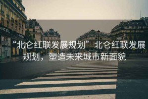 “北侖紅聯發展規劃”北侖紅聯發展規劃，塑造未來城市新面貌