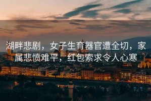 湖畔悲劇，女子生育器官遭全切，家屬悲憤難平，紅包索求令人心寒