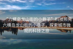 “六橫島龍山街的小巷子”科技照亮六橫島龍山街的小巷子，探索城市微觀的科技之旅