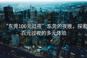 “東莞100元過夜”東莞的夜晚，探索百元過夜的多元體驗