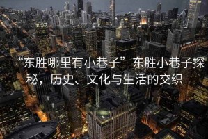 “東勝哪里有小巷子”東勝小巷子探秘，歷史、文化與生活的交織