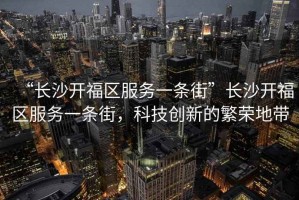 “長(zhǎng)沙開(kāi)福區(qū)服務(wù)一條街”長(zhǎng)沙開(kāi)福區(qū)服務(wù)一條街，科技創(chuàng)新的繁榮地帶