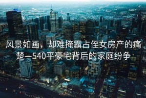 風景如畫，卻難掩霸占侄女房產的痛楚—540平豪宅背后的家庭紛爭
