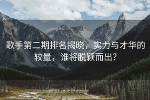 歌手第二期排名揭曉，實(shí)力與才華的較量，誰將脫穎而出？