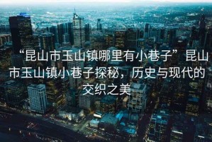 “昆山市玉山鎮哪里有小巷子”昆山市玉山鎮小巷子探秘，歷史與現代的交織之美