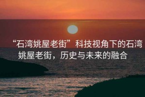 “石灣姚屋老街”科技視角下的石灣姚屋老街，歷史與未來的融合