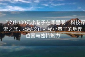 “文山100元小巷子在哪里啊”科技探索之旅，揭秘文山神秘小巷子的地理位置與獨特魅力