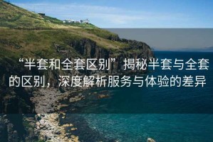 “半套和全套區別”揭秘半套與全套的區別，深度解析服務與體驗的差異