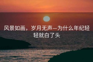 風景如畫，歲月無聲—為什么年紀輕輕就白了頭