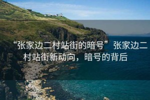 “張家邊二村站街的暗號”張家邊二村站街新動向，暗號的背后