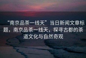 “南京品茶一線天”當(dāng)日新聞文章標(biāo)題，南京品茶一線天，探尋古都的茶道文化與自然奇觀