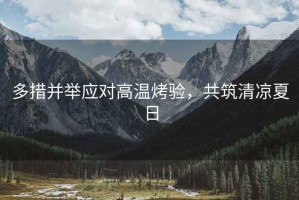 多措并舉應(yīng)對(duì)高溫烤驗(yàn)，共筑清涼夏日