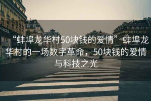 “蚌埠龍華村50塊錢的愛情”蚌埠龍華村的一場數字革命，50塊錢的愛情與科技之光