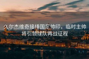 久爾杰維奇接棒國足帥印，臨時主帥將引領球隊再戰征程
